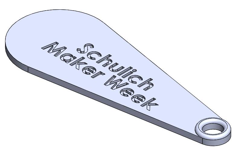 Schulich School of Engineering Maker Week Keytag
