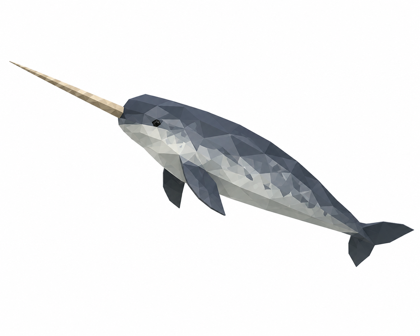 Low Poly Narwhal