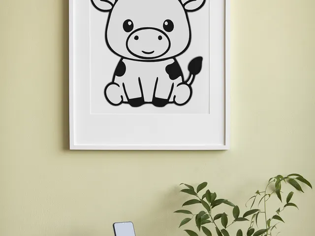 Cute Cow Wall Art
