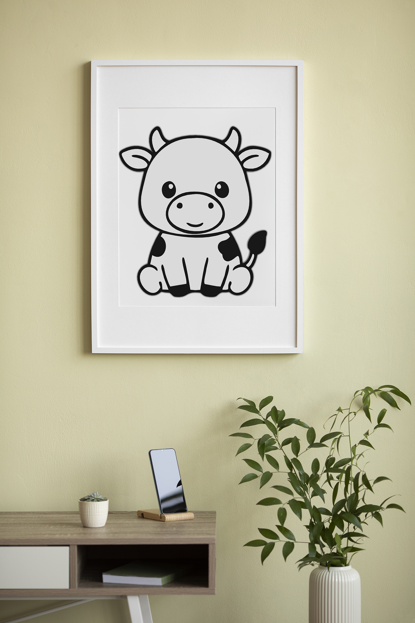 Cute Cow Wall Art