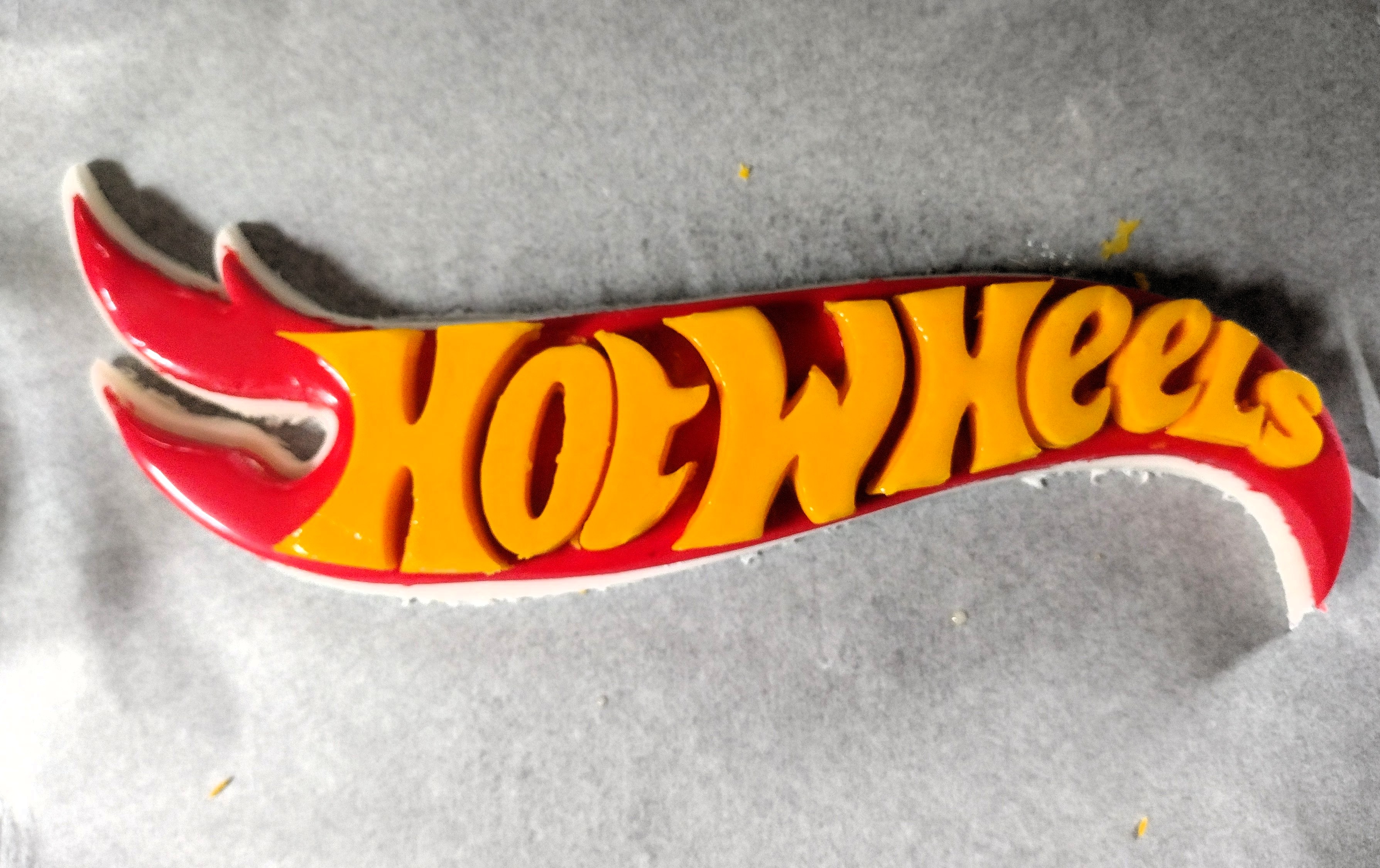 Hotwheels logo cookie/fondant cutter