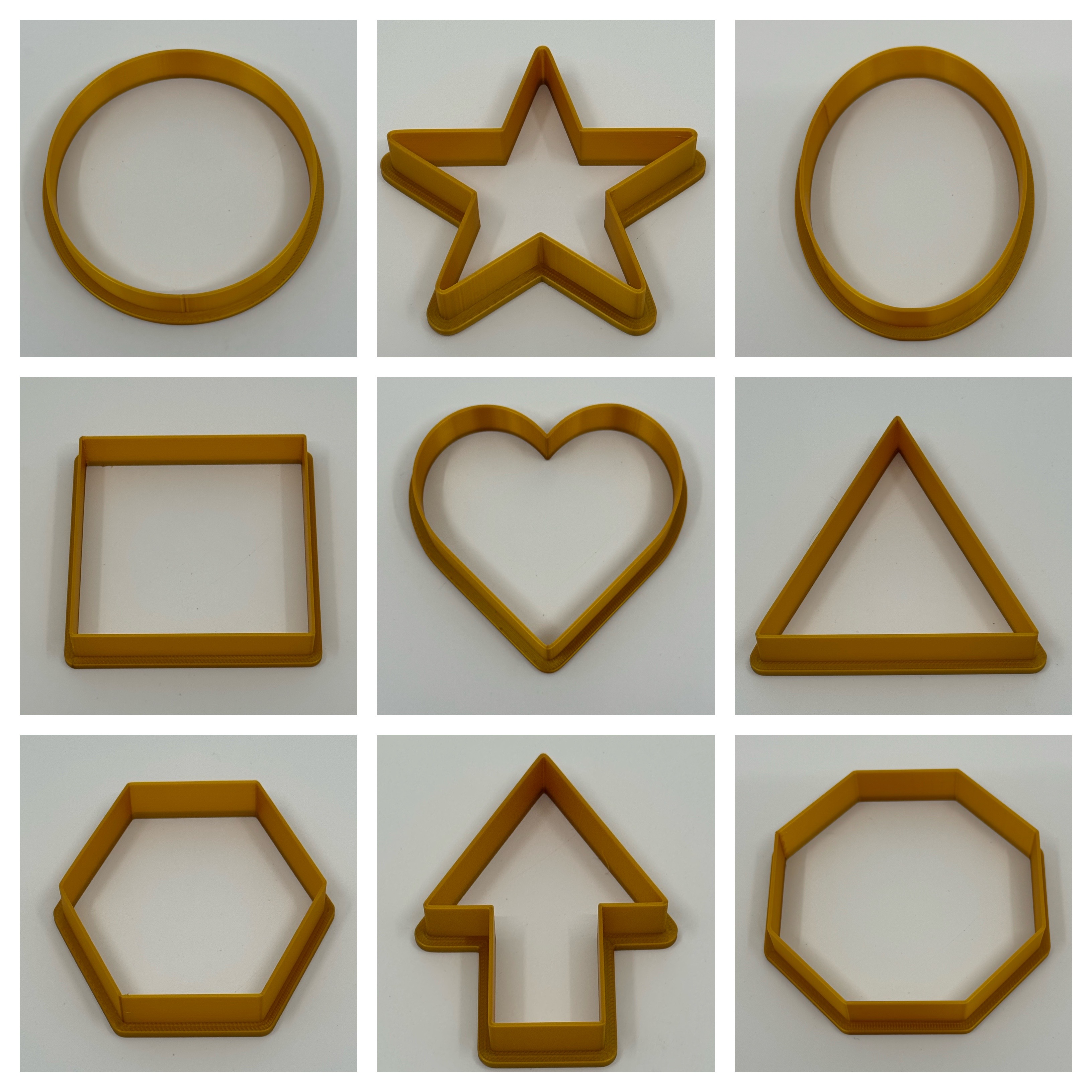 Miniatura 2 do modelo 3D Playdough Cutters - Basic Shapes
