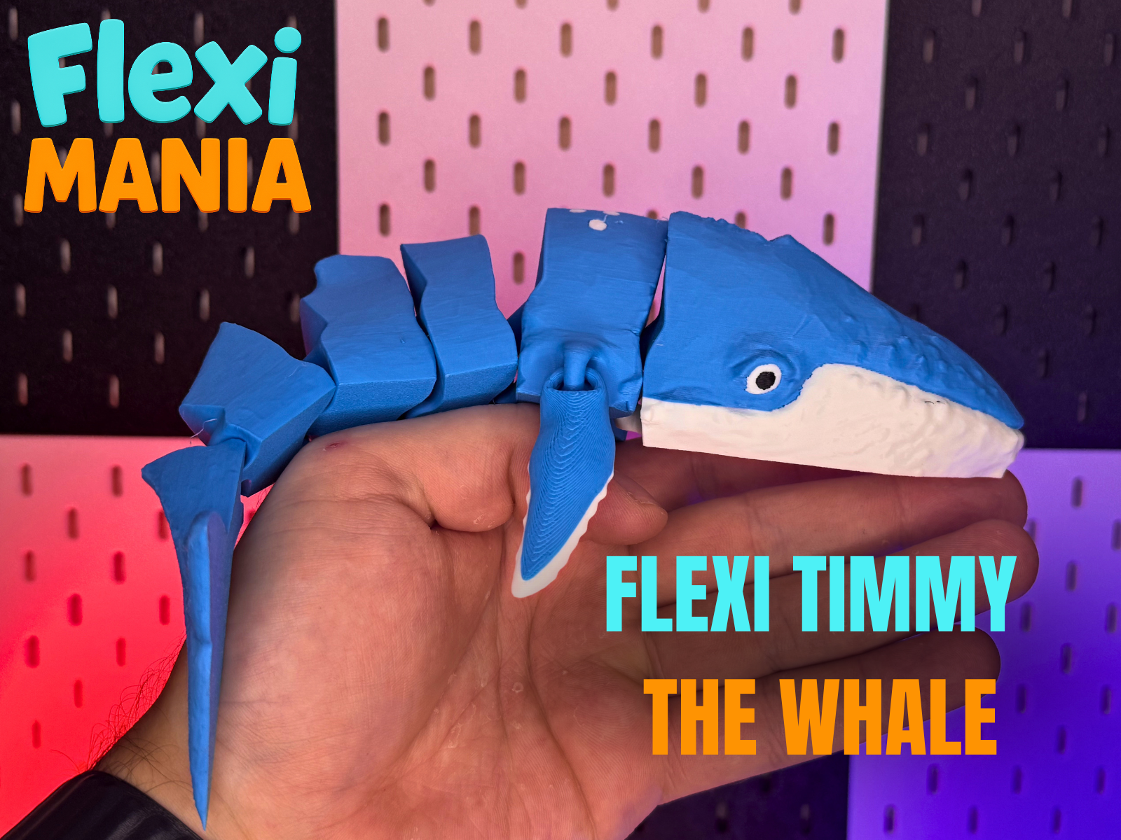 Flexi Whale Timmy - Print-in-Place Whale – No Supports