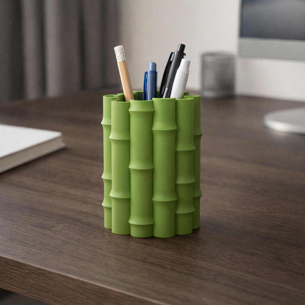 Bamboo Pen Holder