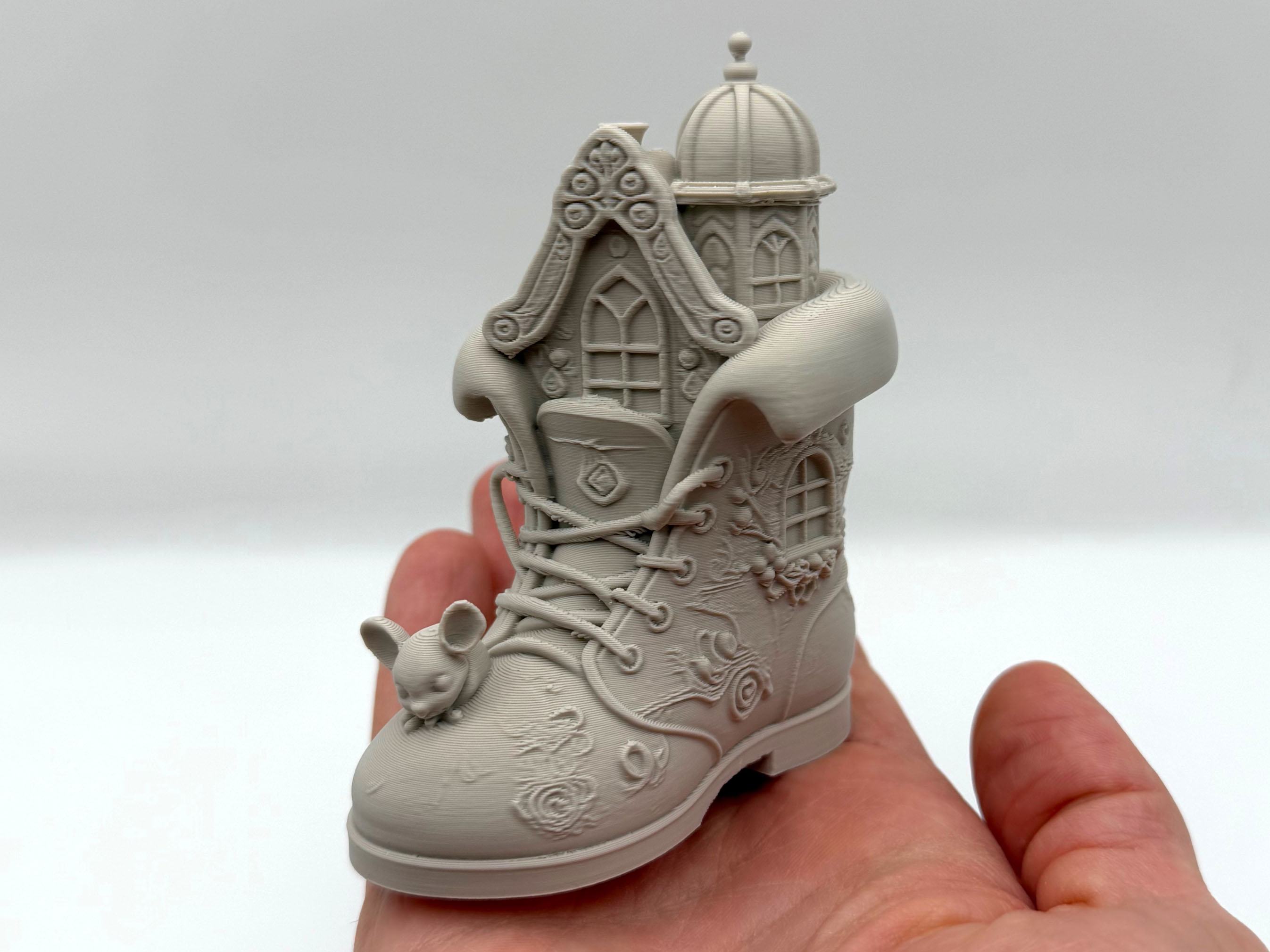 Winter Boot Fairy House