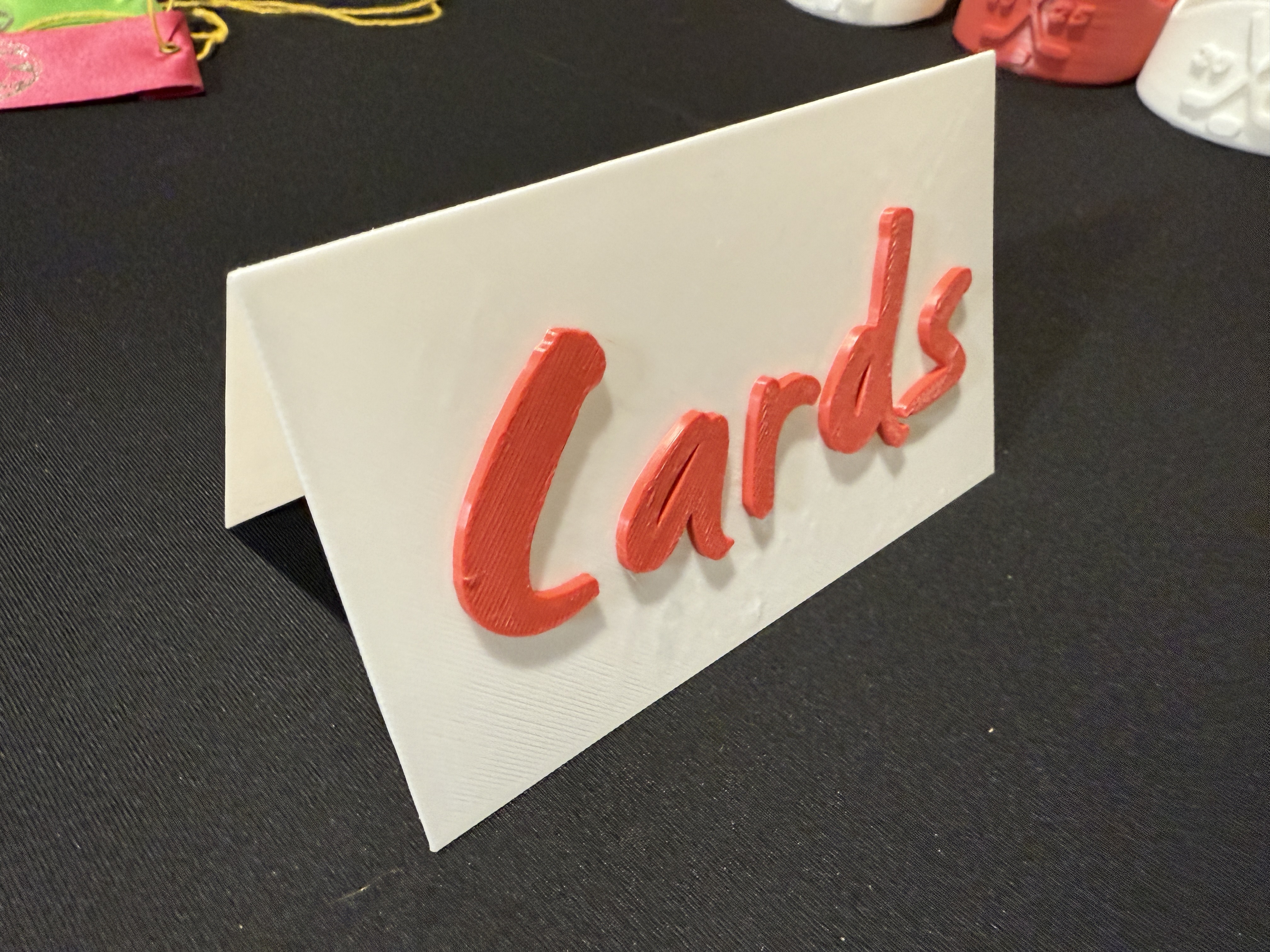 Cards Table Tent
