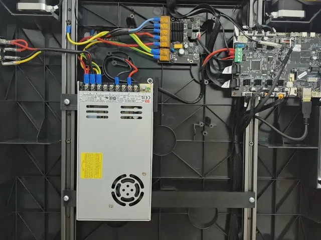 SV08 Meanwell LRS350 Power Supply Mount - No wiring modification