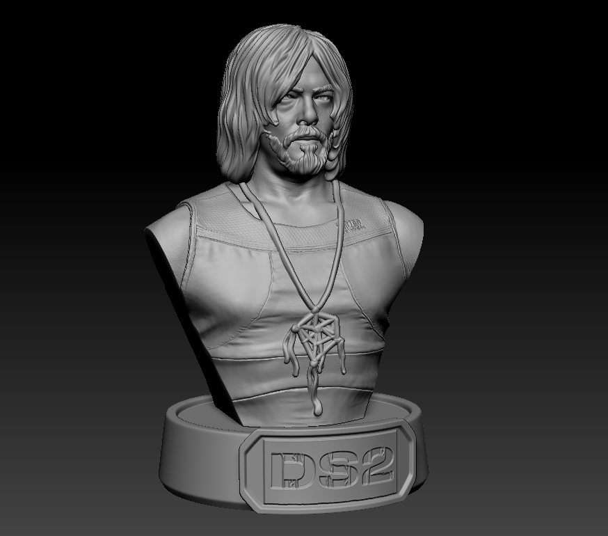 Sam Strand Porter Bridges Bust from Death Stranding - Norman Reedus - Busto de Sam Strand Porter Bridges de Death Stranding - Norman Reedus
