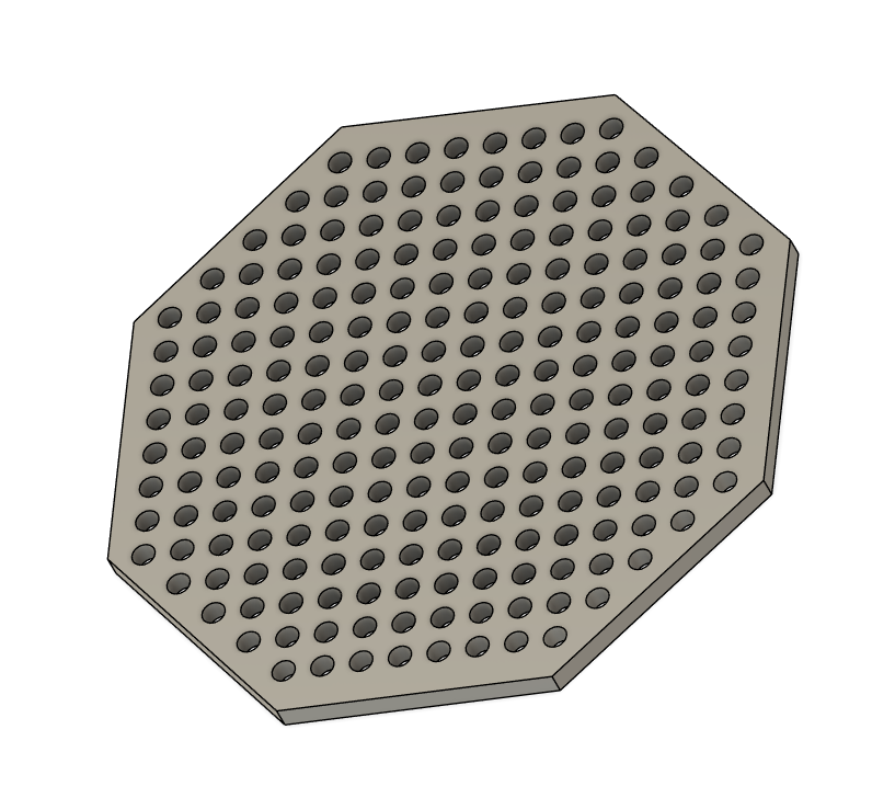 Airbus home flight simulator cockpit MIP loud speaker grill plate