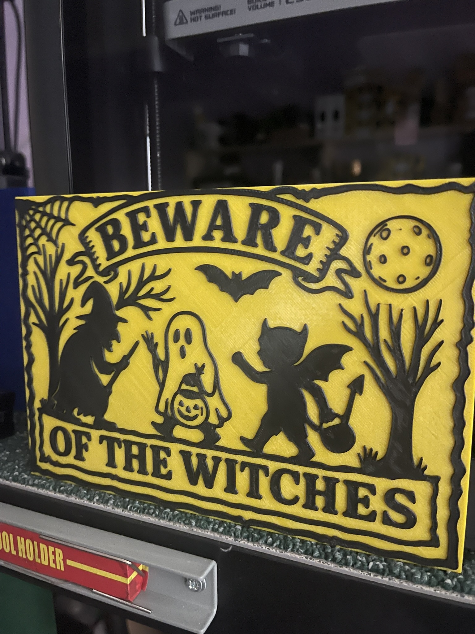 Halloween Sign – "Beware of the Witches"