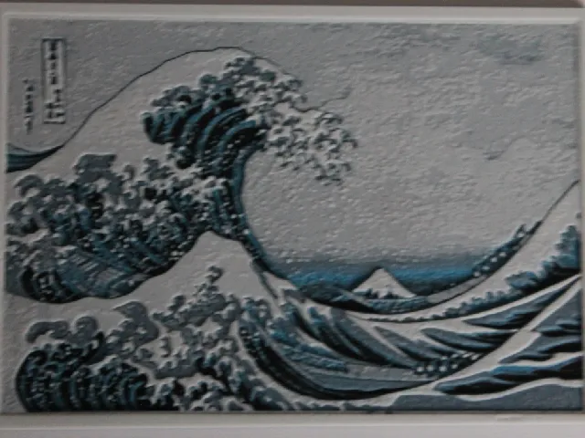 Hueforge Cyan The Great Wave off Kanagawa