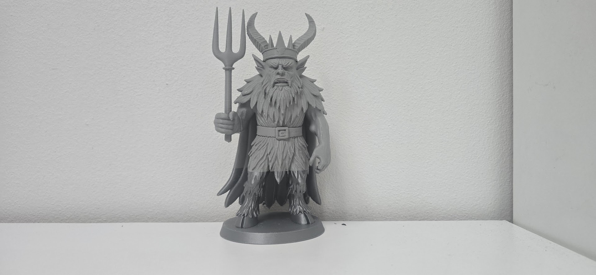 Halloween Krampus King – Grey Demon Ruler