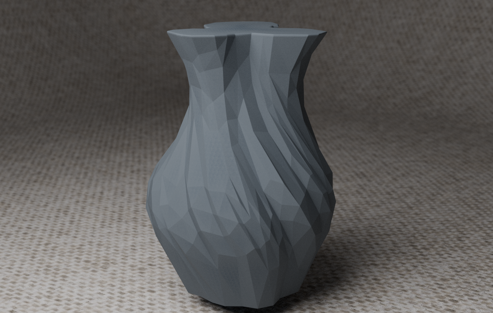 Low poly vase