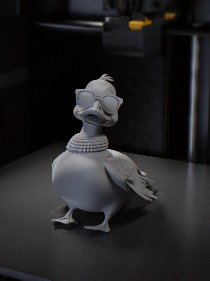 Cool Goose Figurine Animal 3D Printable 3D model