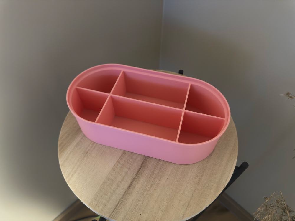 Miniatura 3 do modelo 3D Modern Oval Stackable Organizers - Modular Storage System
