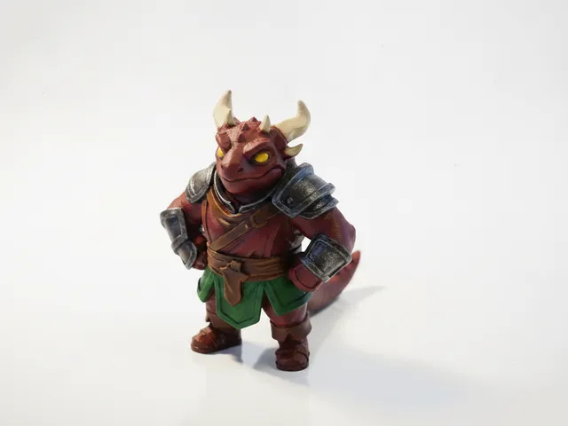 Dragonhead Warrior Figurine Fantasy 3D Printable