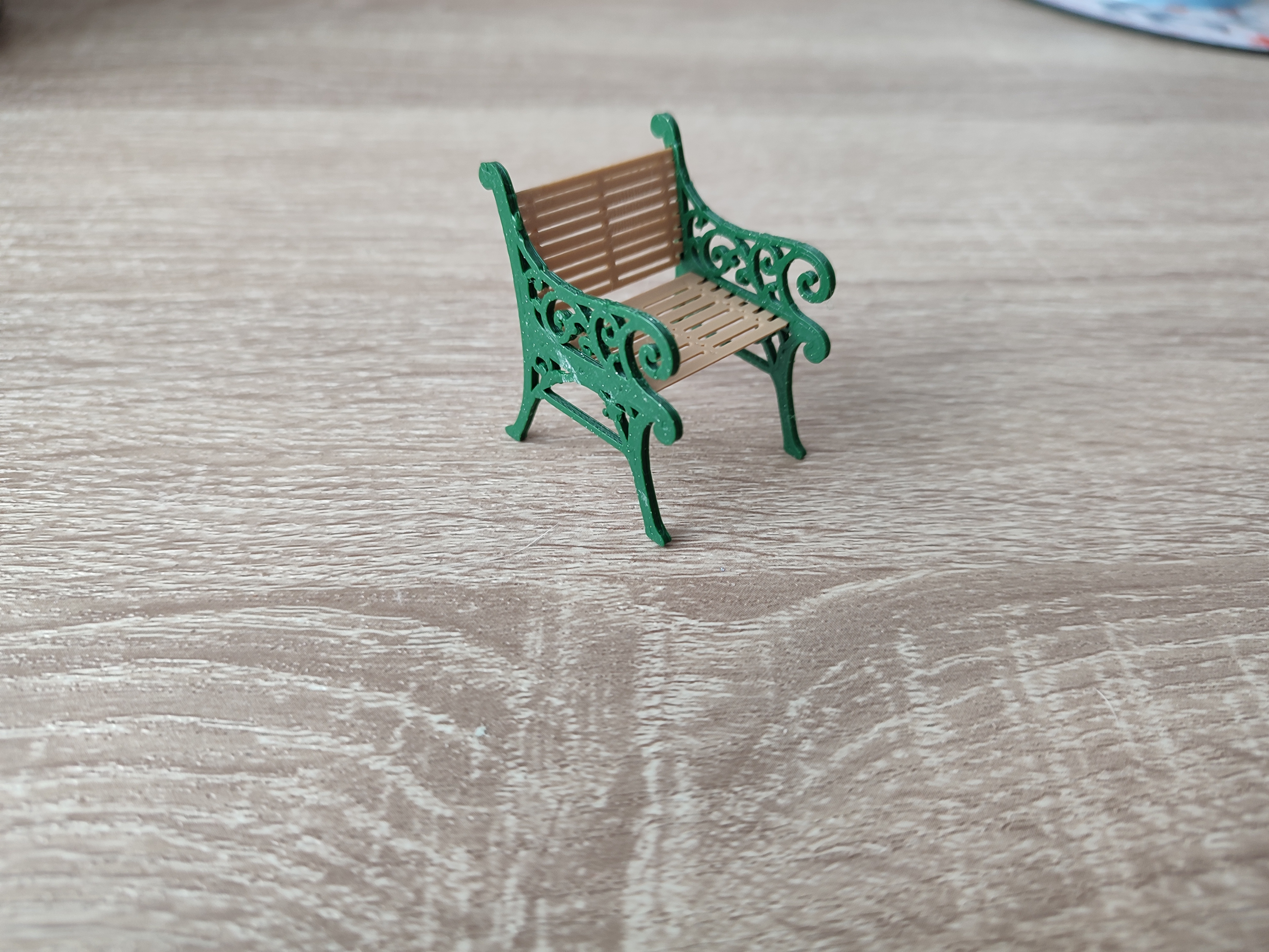 Beautiful bench diorama