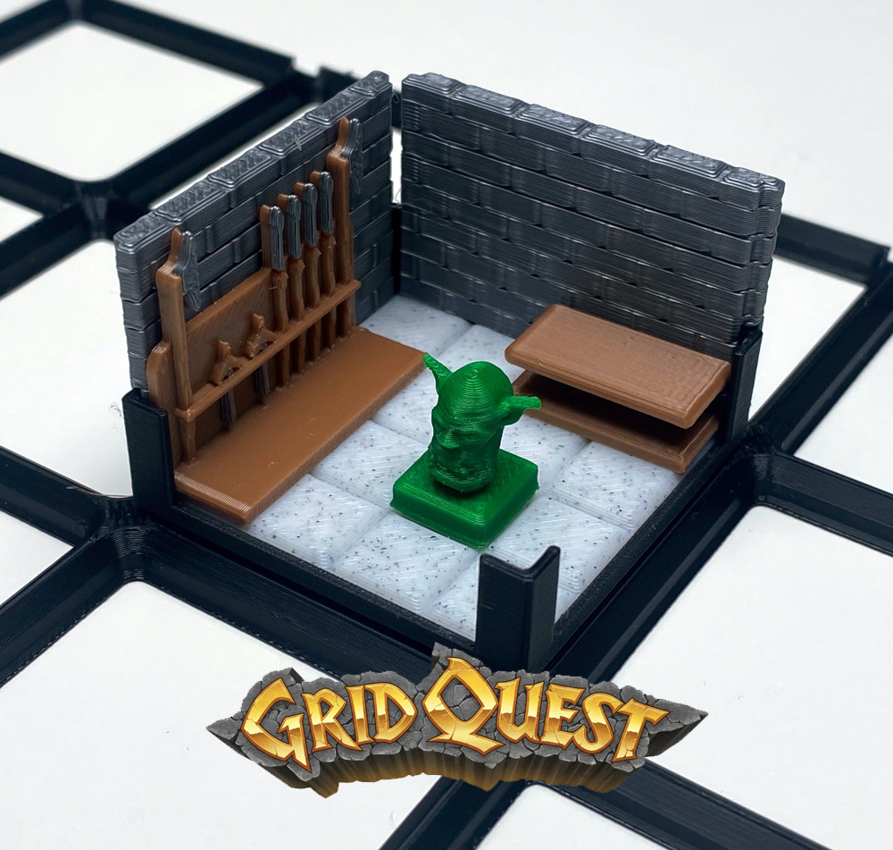 GridQuest ORK Meeple (The Gridfinity Game)