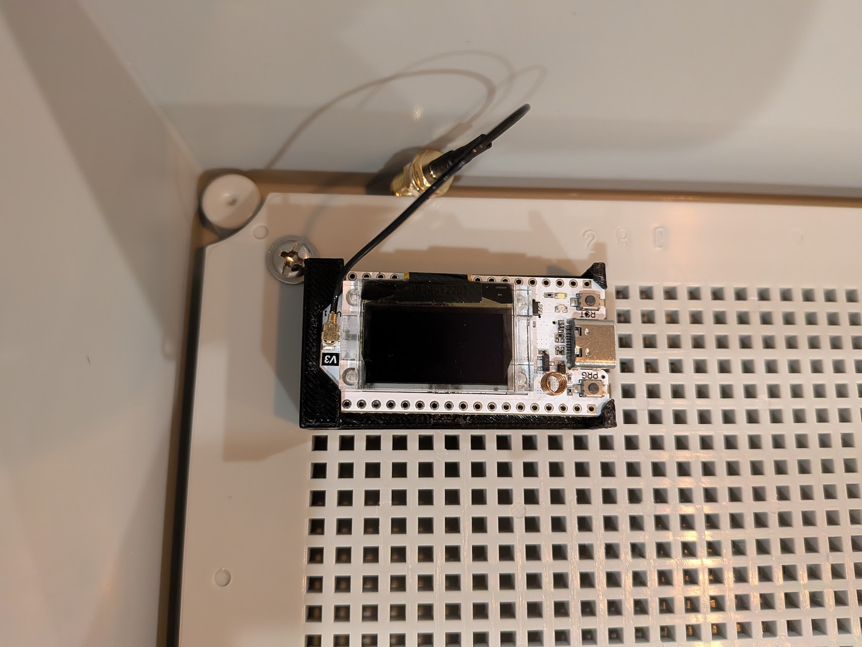 Project Box Mount for ESP32 LoRa V3