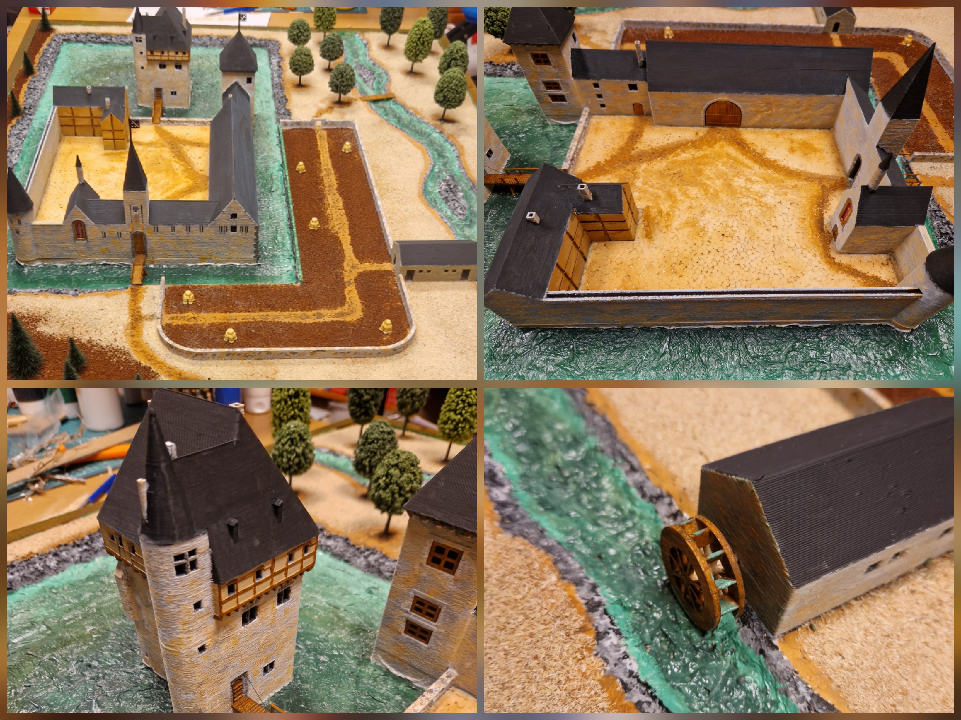 Complete Medieval Seigneury – Crupet Project (1:150 Scale Diorama)