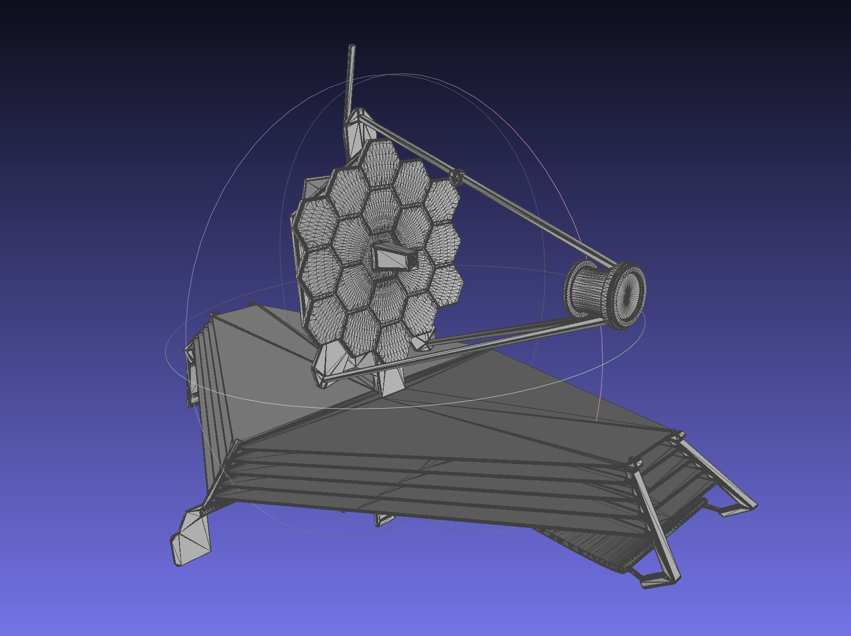 James Webb Space Telescope JWST Basic Model