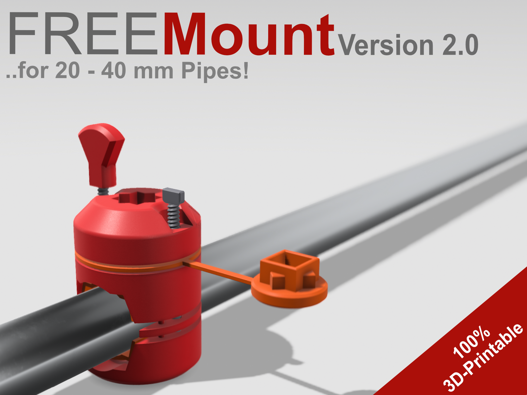 FREEMount Pipe-Edition 100% printable