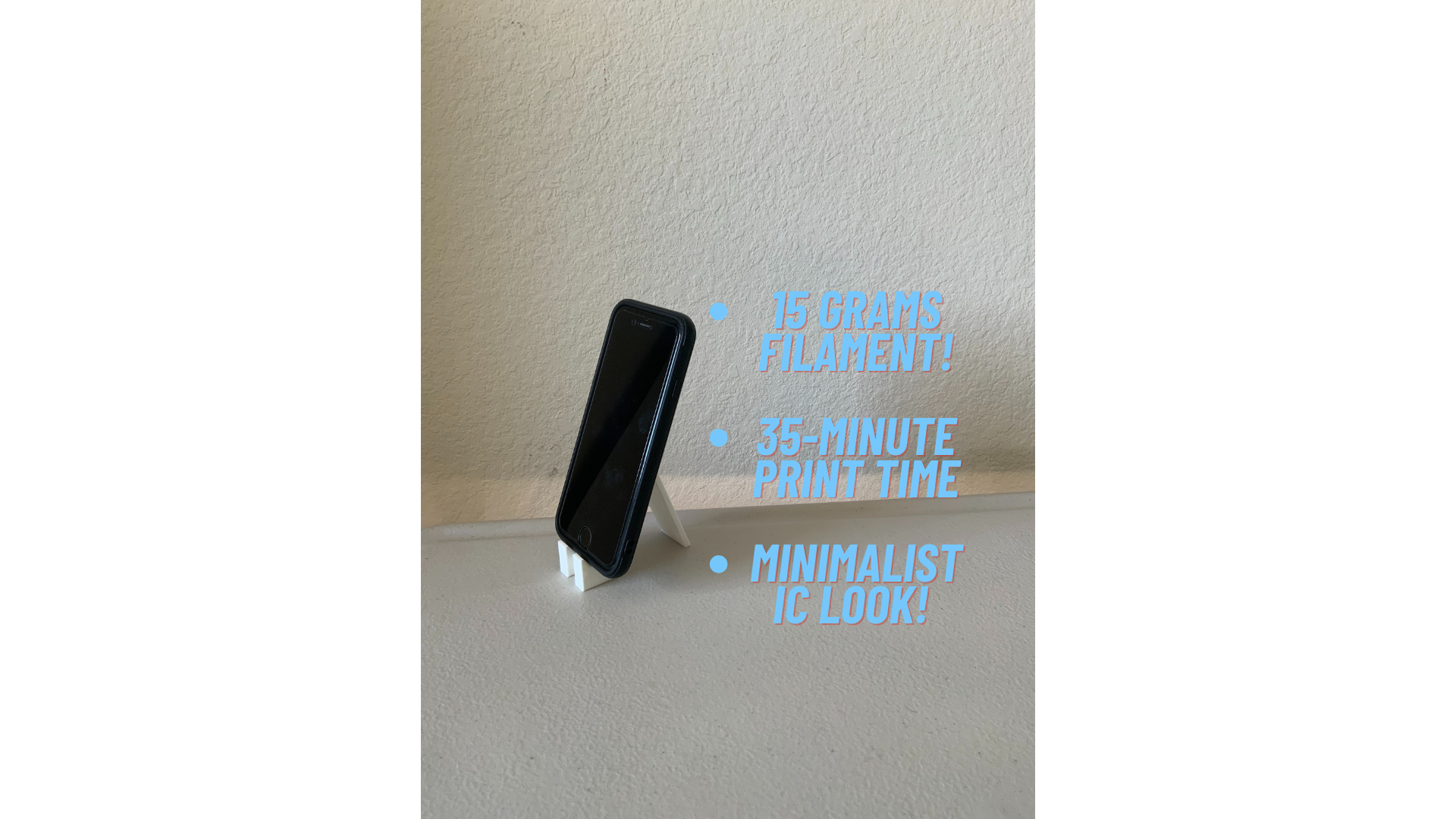 Minimalistic phone stand!