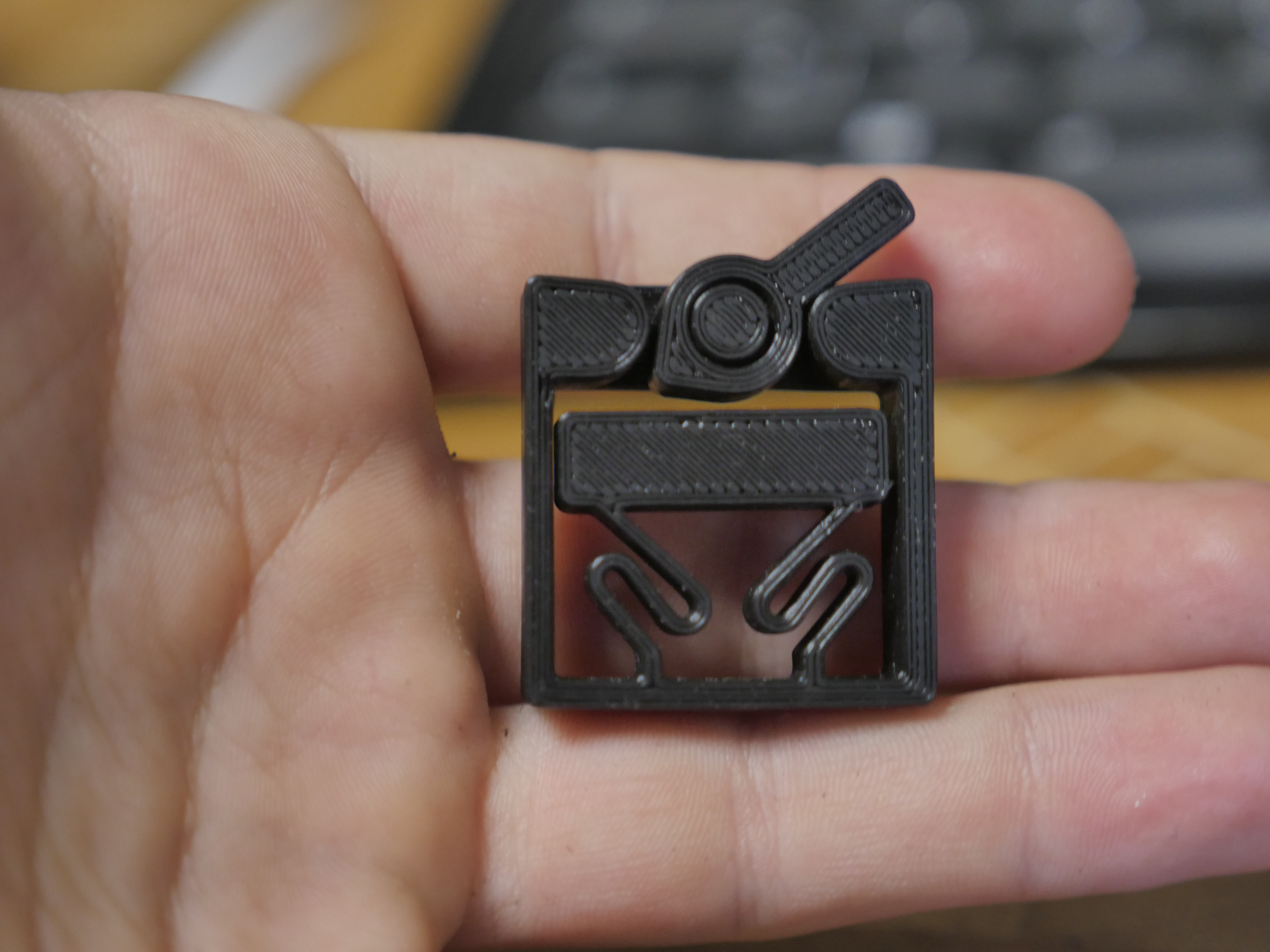 Toggle swich  Print-in-place tiny version