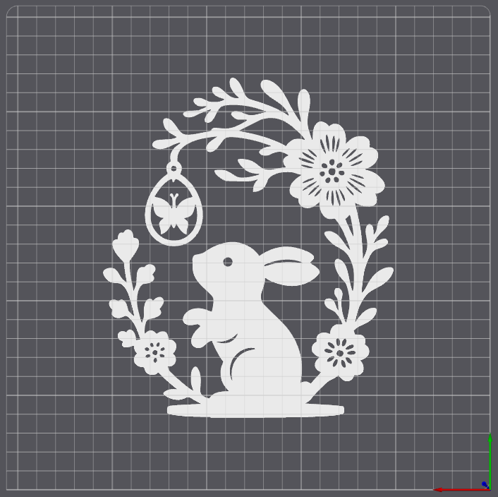 Miniatura 6 do modelo 3D Easter 3D Decoration – Bunny with Easter Egg 2