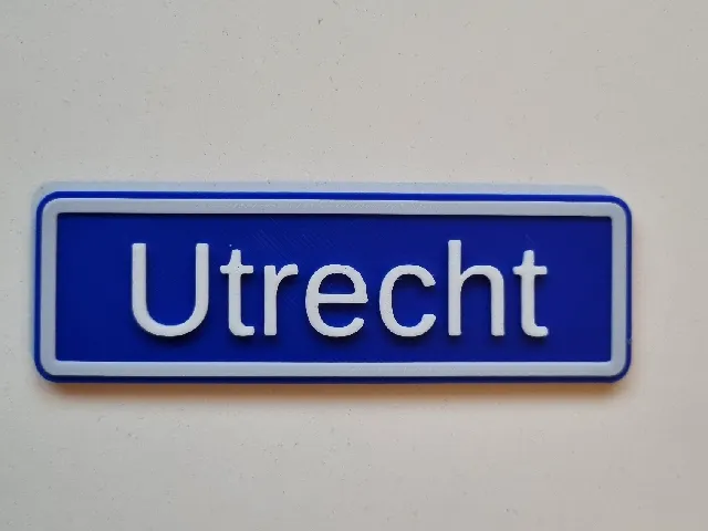 Utrecht city sign