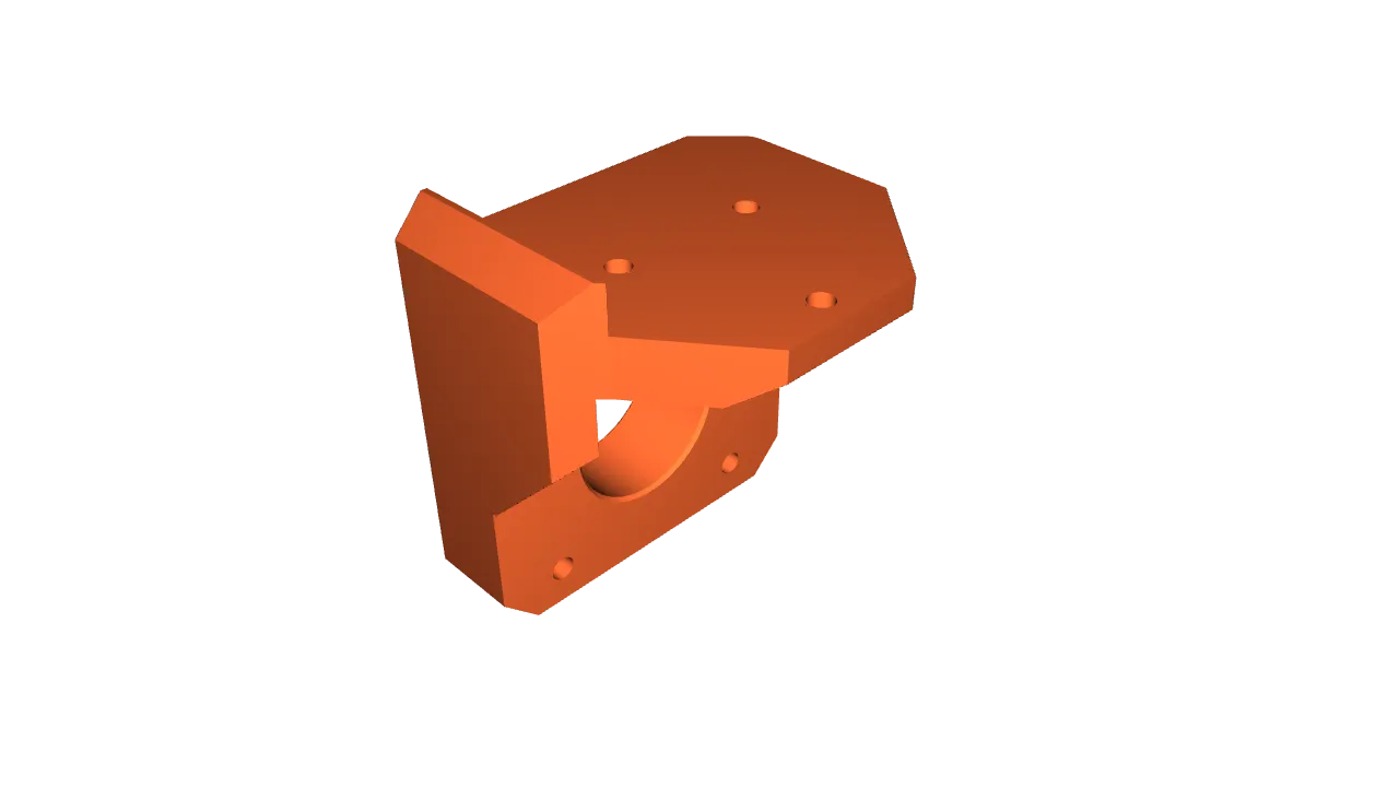 Prusa MK3S+ in MK4 frame – Z-axis motor bottom mount (Z pad