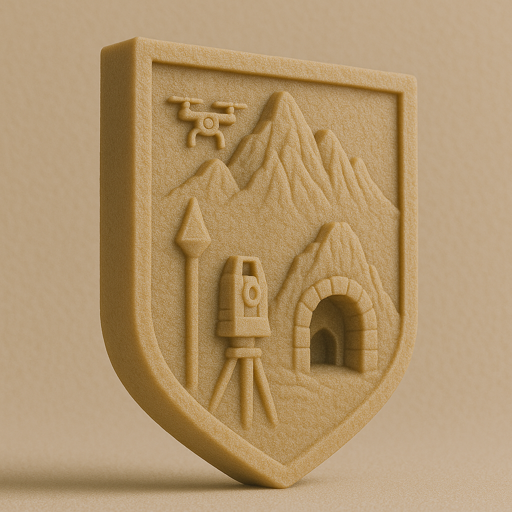 mine surveyor's keychain