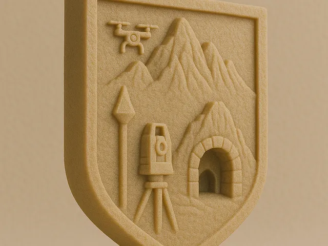 mine surveyor's keychain
