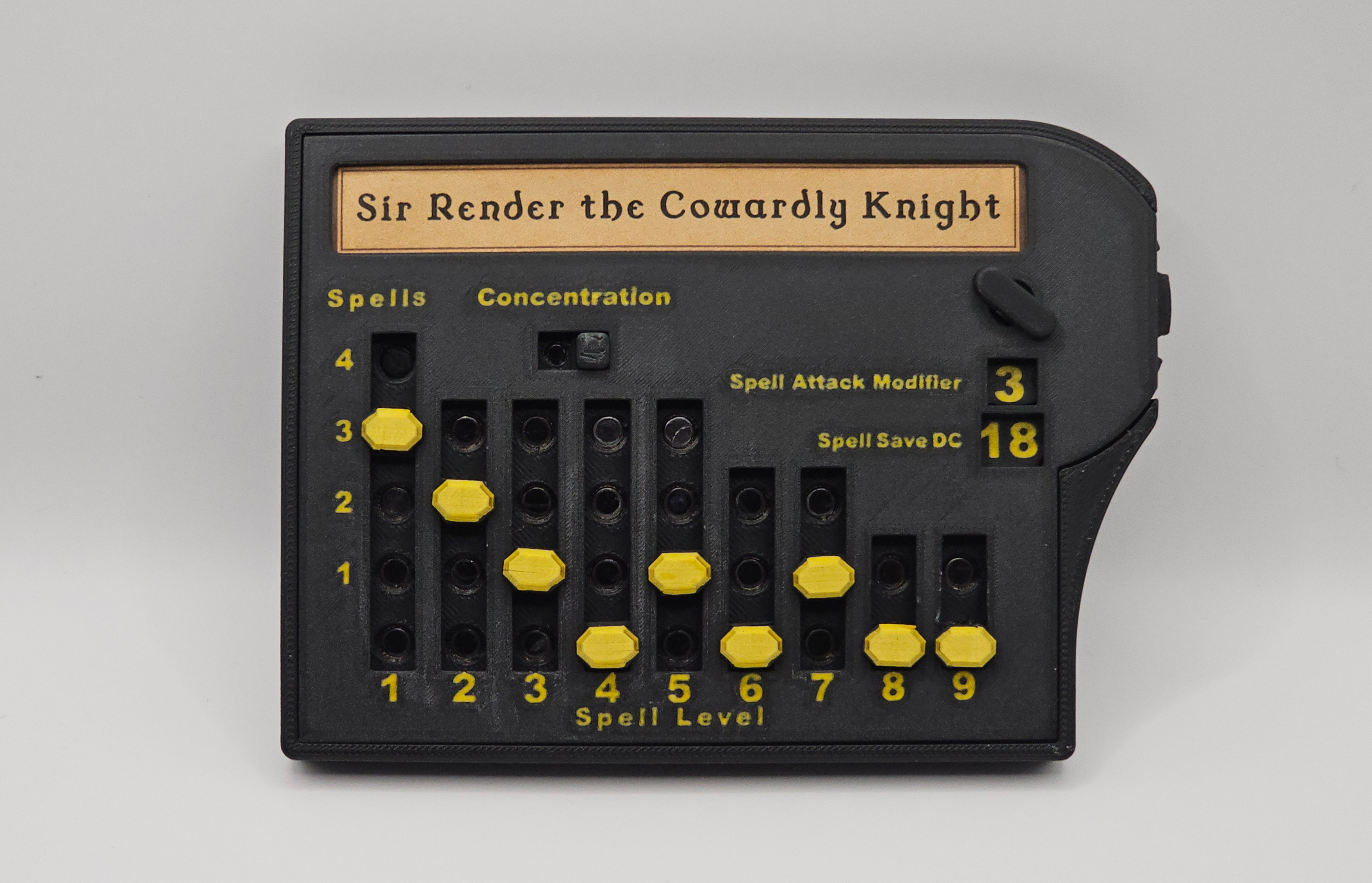 Miniatura 2 do modelo 3D DnD Spell Slot Tracker