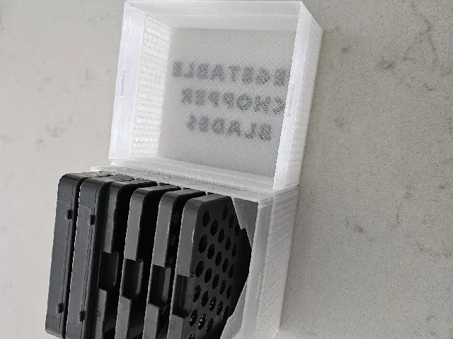 Kitchen Slicer/Chopper Blade Storage