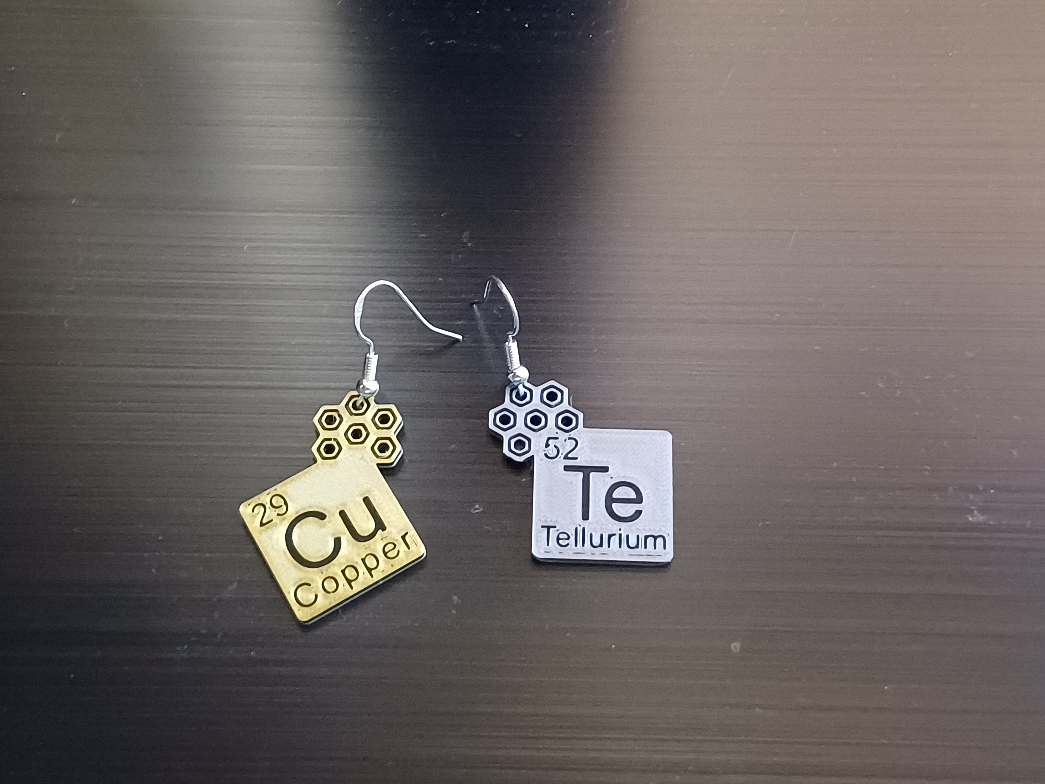 Miniatura 4 do modelo 3D Element Earrings CuTe