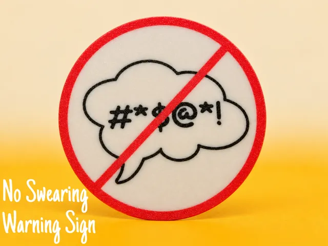 No Swearing Warning Sign