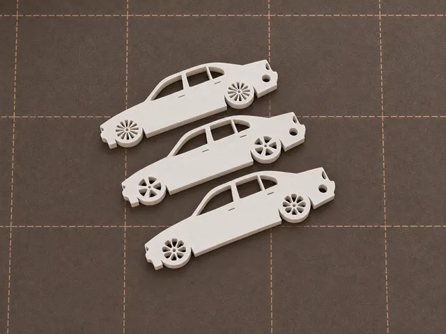 BMW e38 7series keychain wheels
