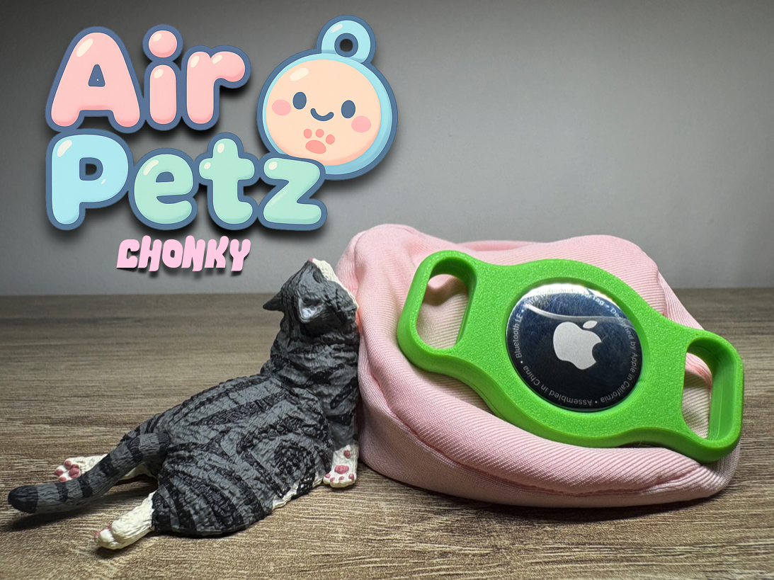 AirPetz Chonky : Apple Airtag case for chonky pet cat & dog