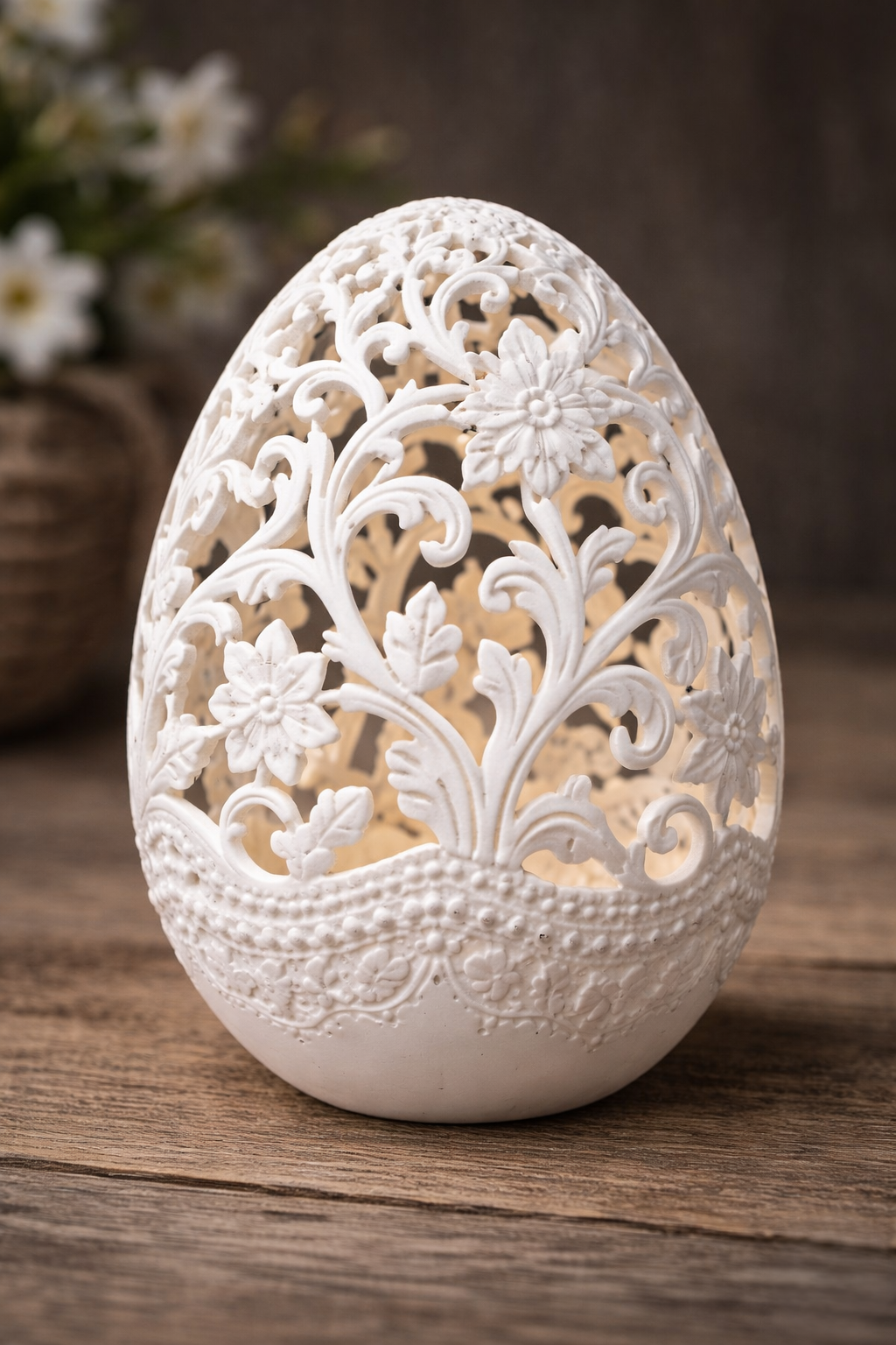 Ornate Lace Easter Egg STL