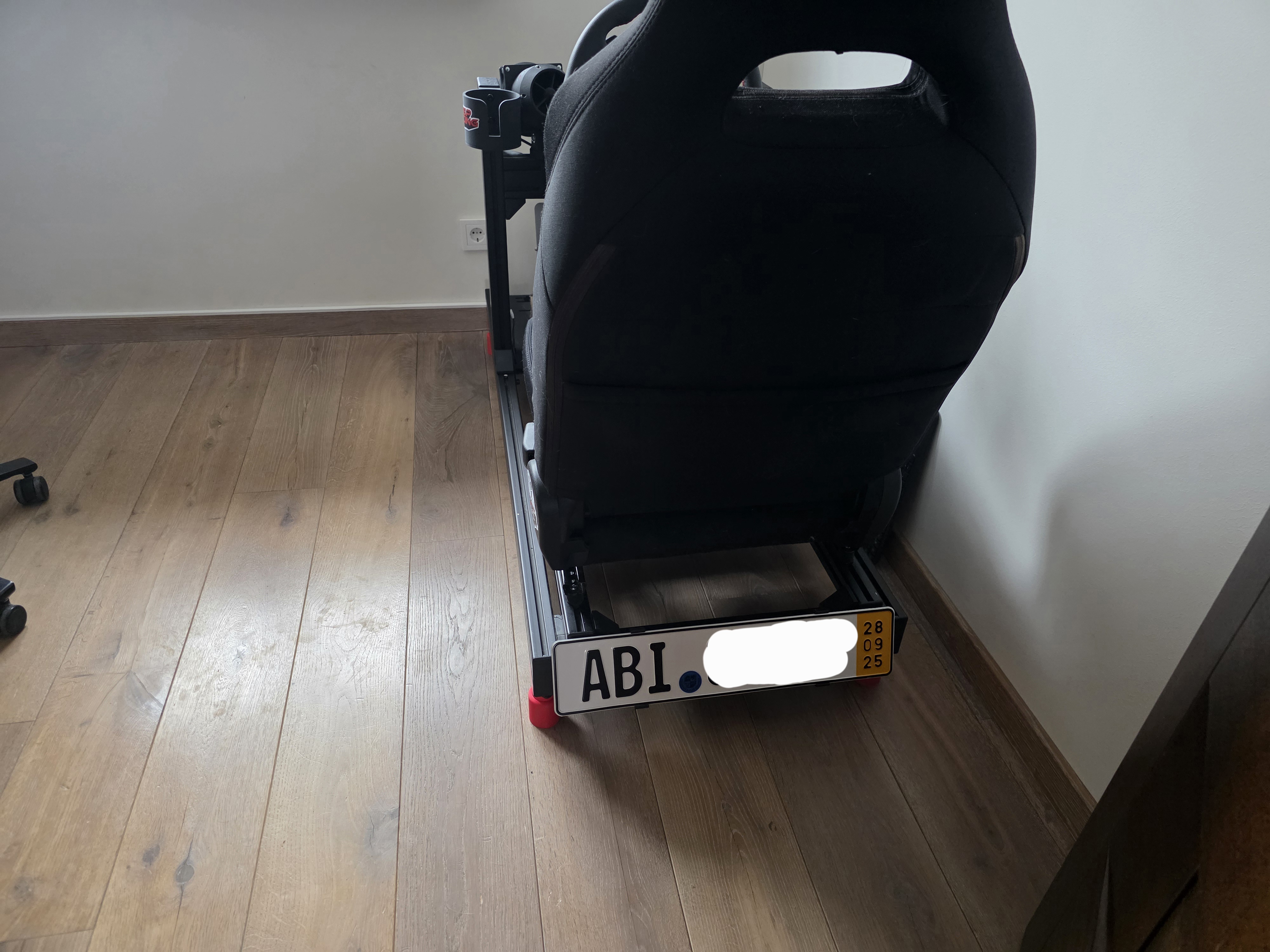 European Sim Rig License Plate Holder