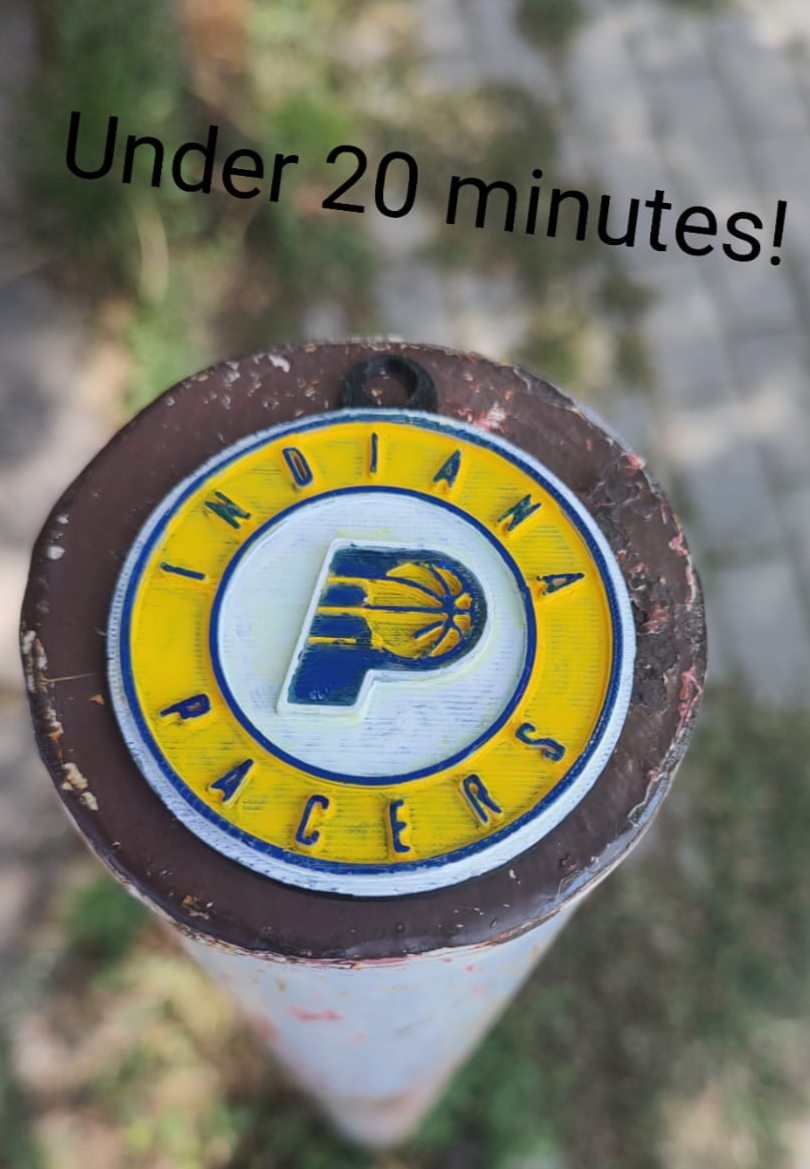 Indiana Pacers logo keychain