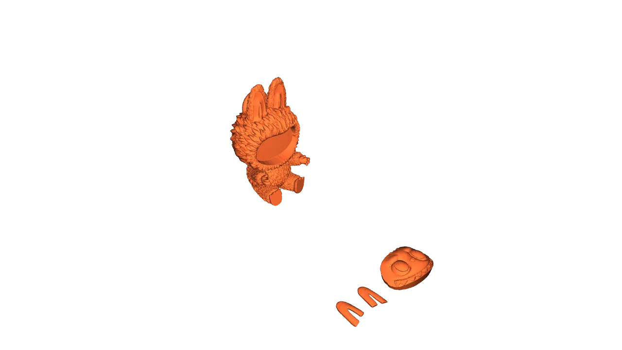 Labubu 3D Keychain by 3843313 | Download free STL model