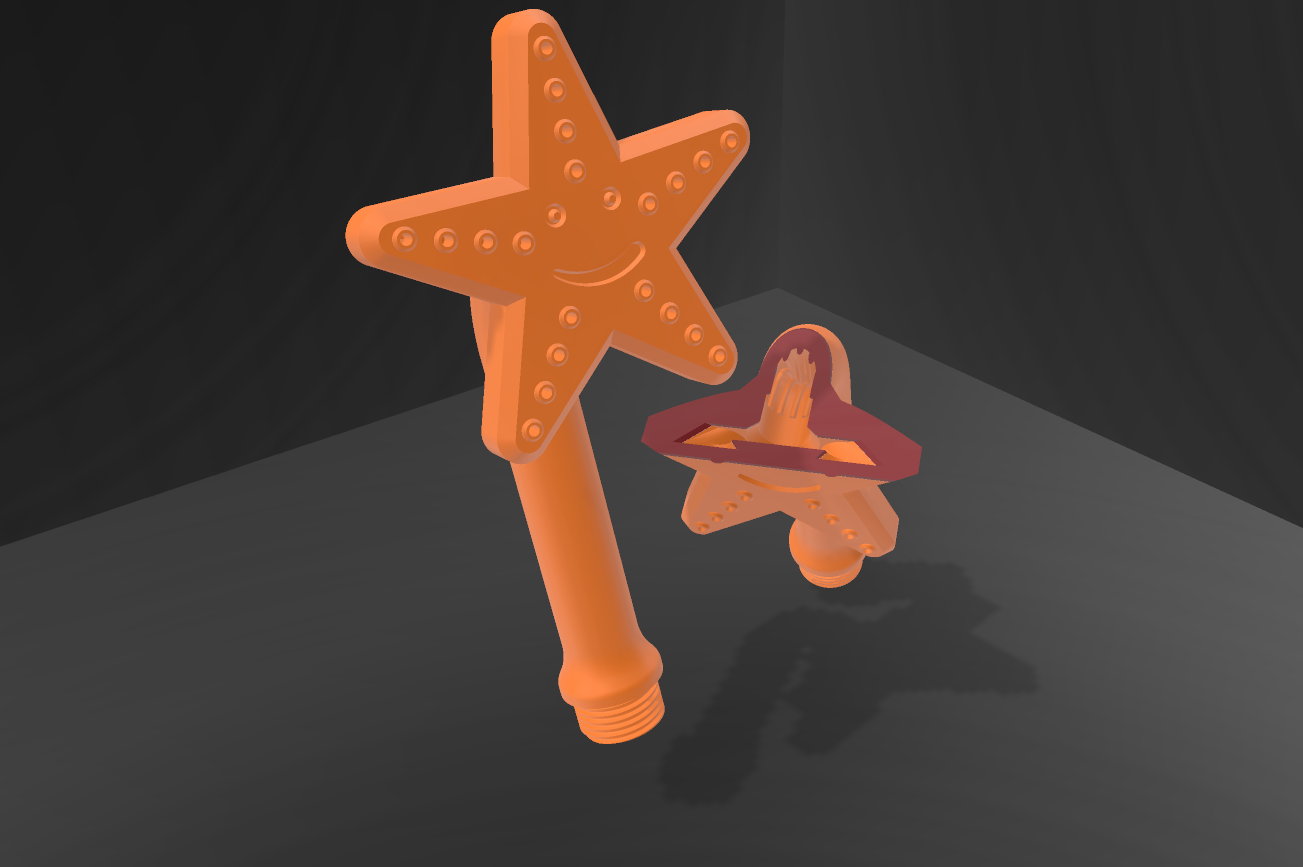 Happy Starfish Kids' Showerhead