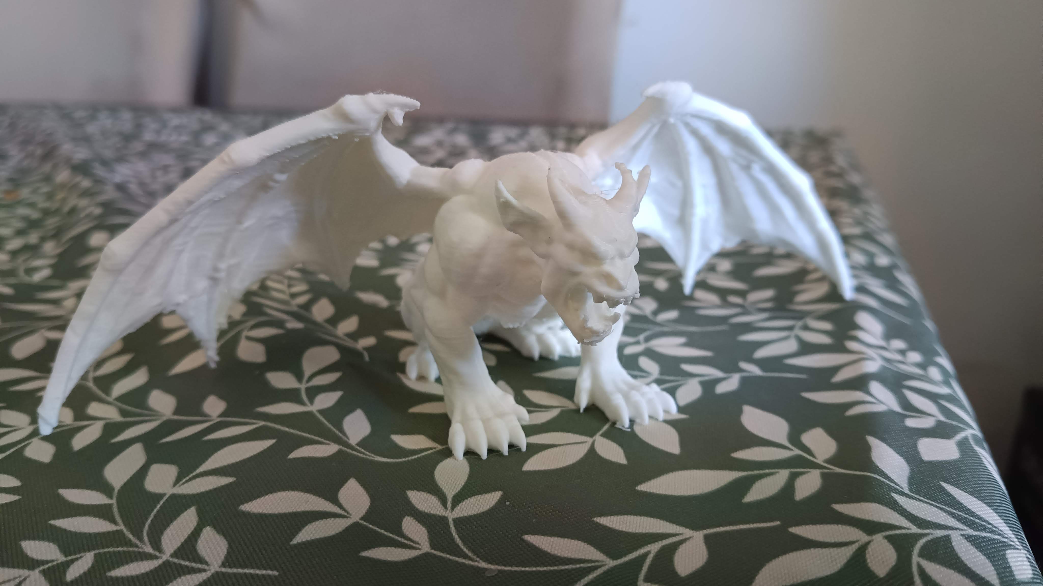 Gargoyle spreading wings