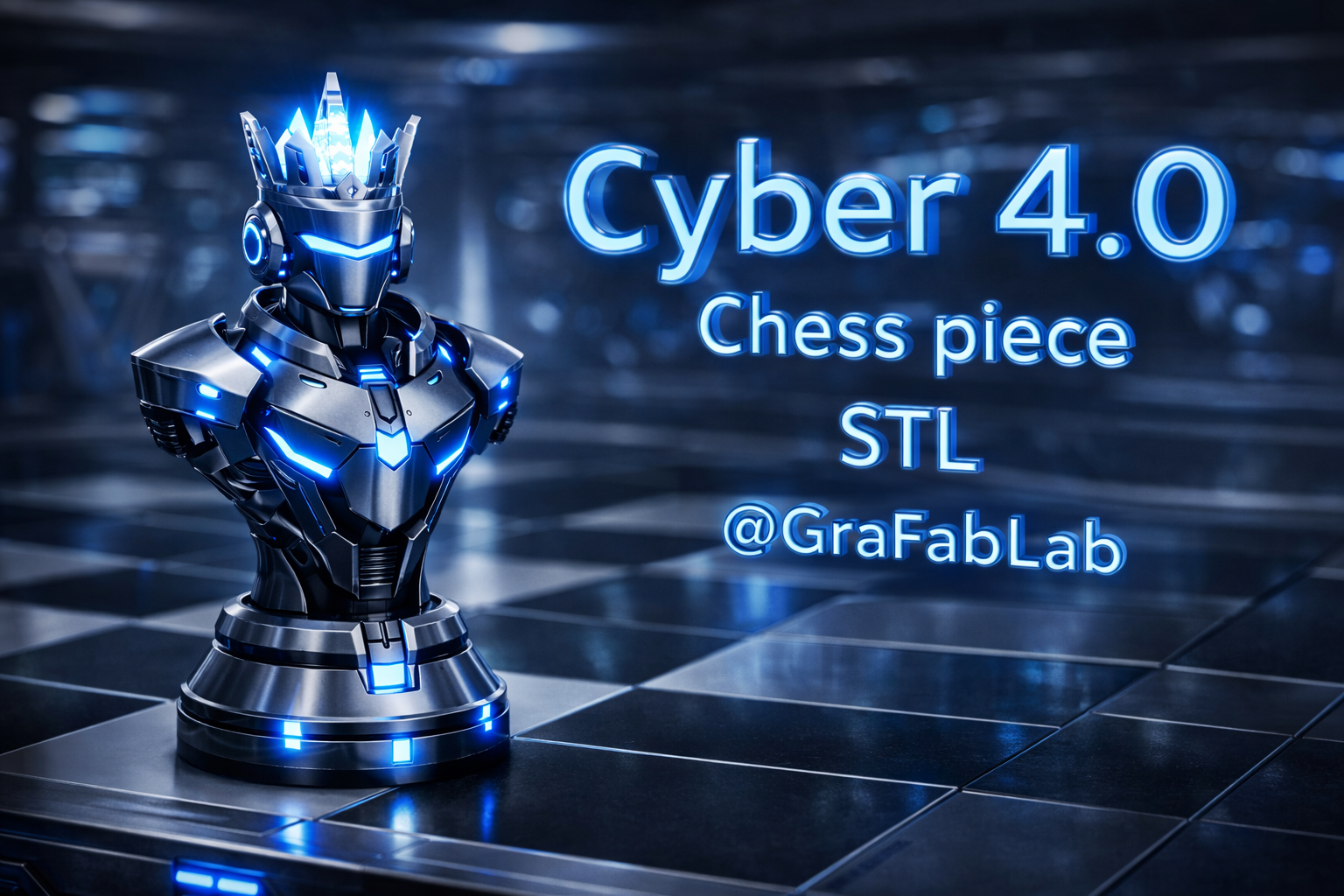 Cyber 4.0 "King" - chess piece