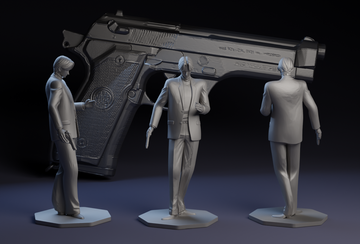 Johan Liebert : Monster : Manga : Beretta 92FS