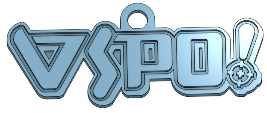 VSPO! logo keychain