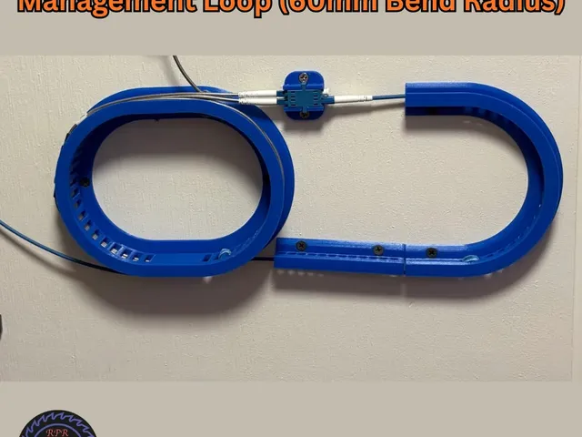 Modular Fiber Optic Cable Slack Management Loop (60mm Bend Radius System)