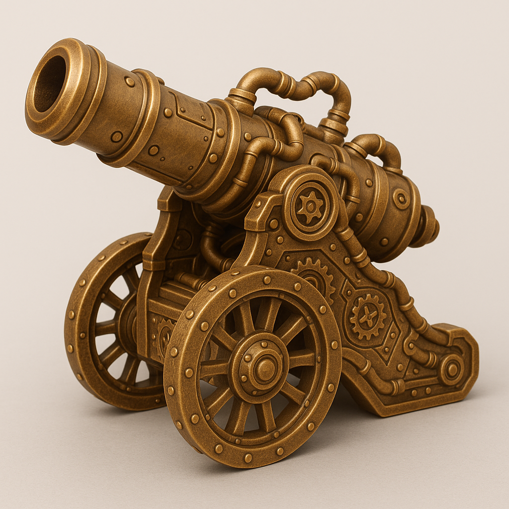 Steampunk Cannon Ornament